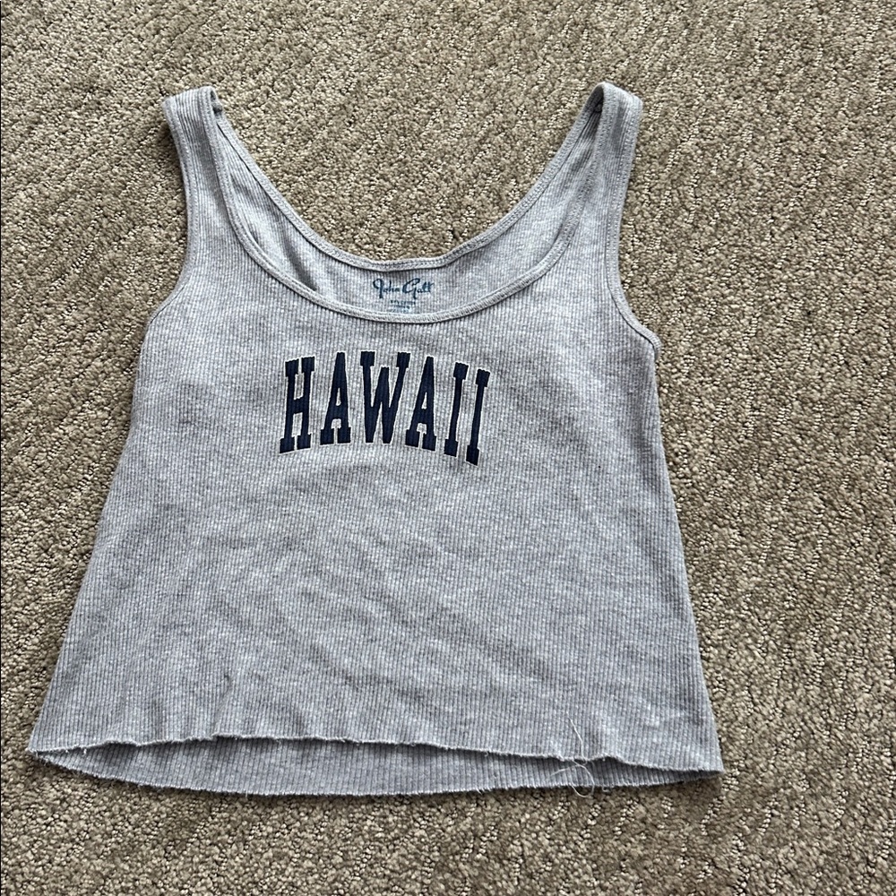 Classic Brandy Melville Hawaii Gray Tank Top